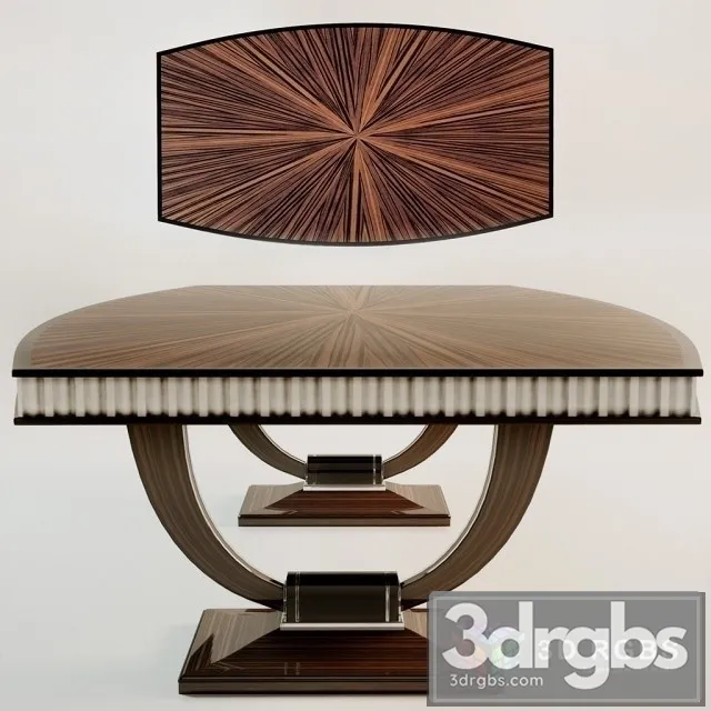 Art Deco Stol 3D Model Download