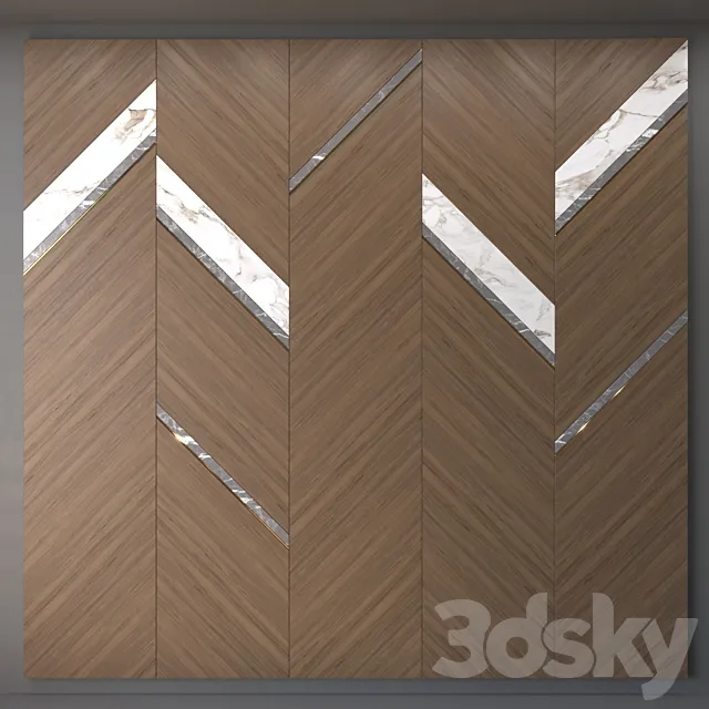 Art Deco Wall Panel 3D Model