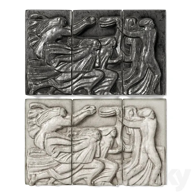 Art Deco wall panels 3D Model Art Deco wall panels 3D Model