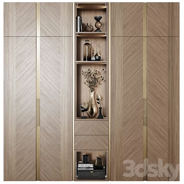 Art Deco Wardrobe 24 3D Model Free Download