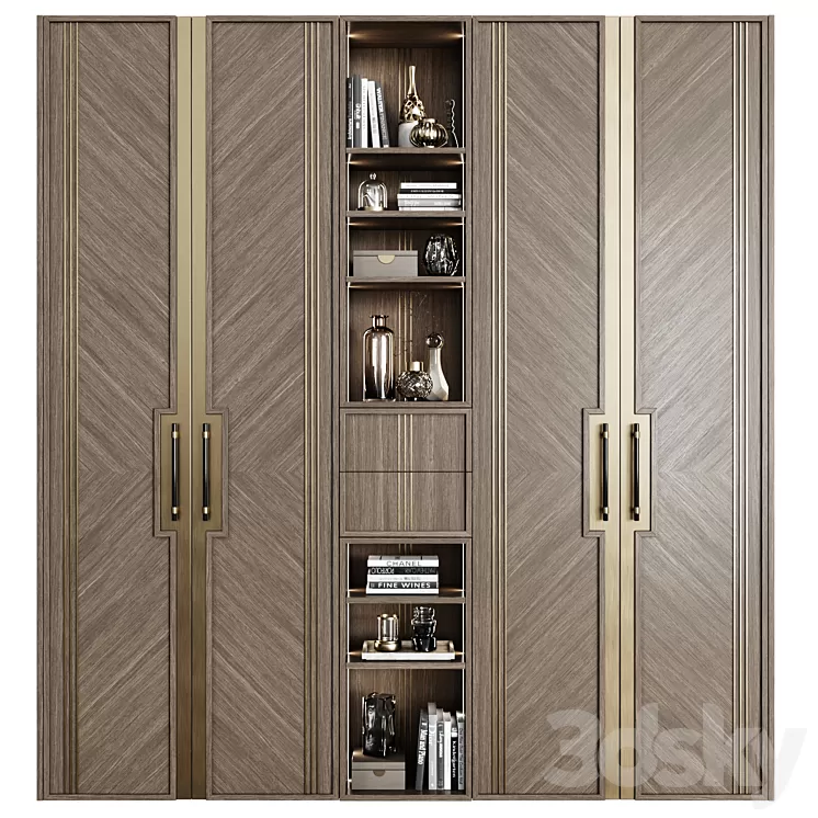 Art Deco Wardrobe 27 3D Model Free Download