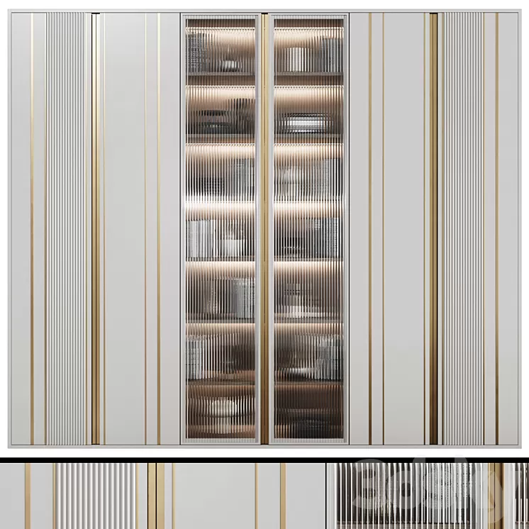 Art Deco Wardrobe 30 3D Model Free Download