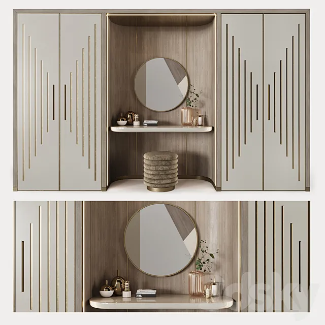 Art Deco wardrobes 9 3DModel Art Deco wardrobes 9 3DModel