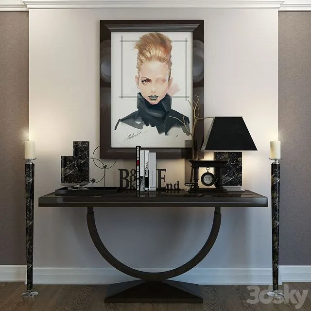 Art decor decorative set 3D Model