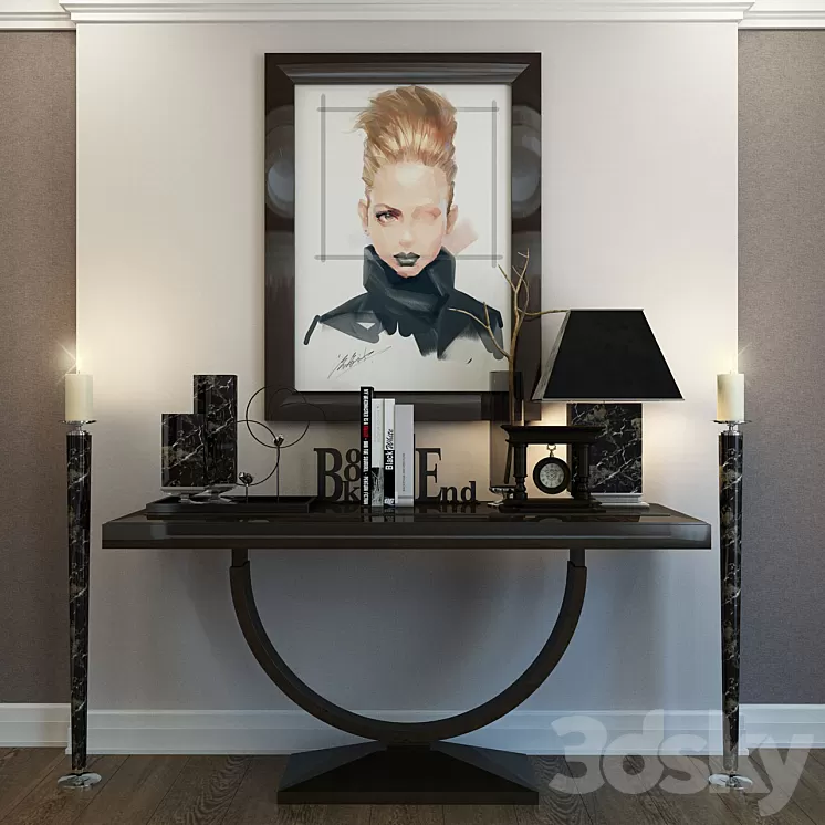 Art decor decorative set 3D Model