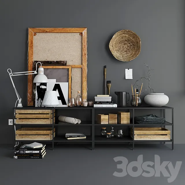 art-decoration-set-001 3DModel