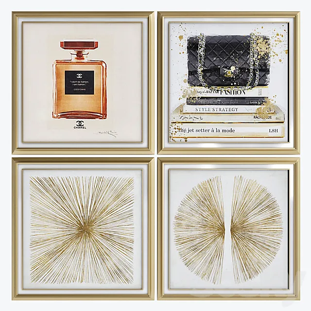 Art gold_6 3DModel Art gold_6 3DModel