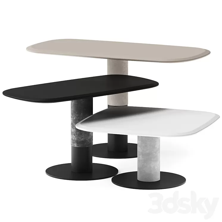 Art Nova Dynamic Coffee Tables 3D Model