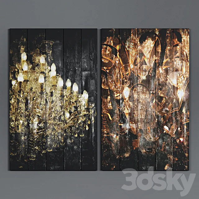 Art Panels by LA AURELIA 3D Model Art Panels by LA AURELIA 3D Model