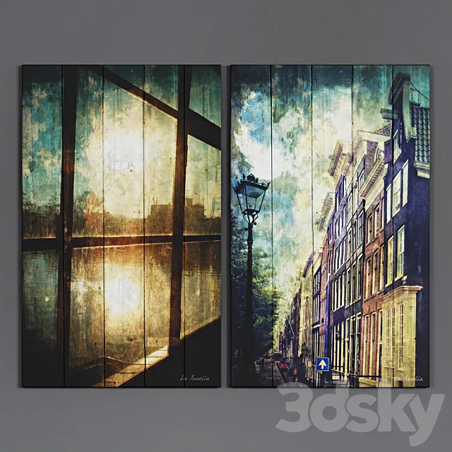 Art Panels by LA AURELIA 3D Model Art Panels by LA AURELIA 3D Model