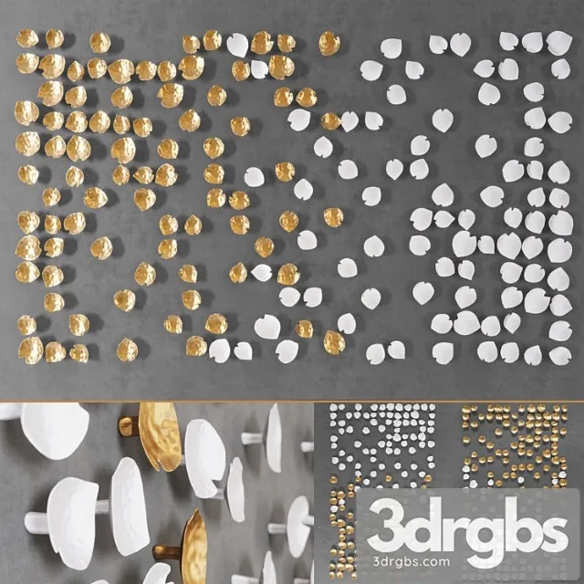 Art sculpture calla lily   set 5 3D Model Download