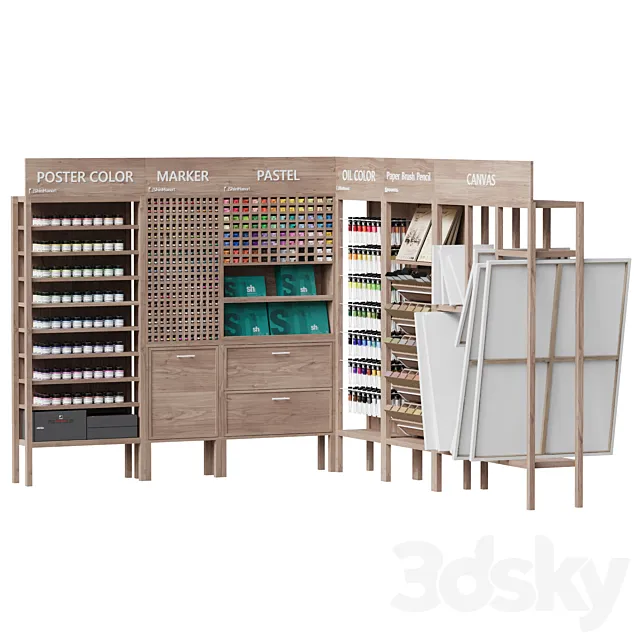ART Store stands 3D Model