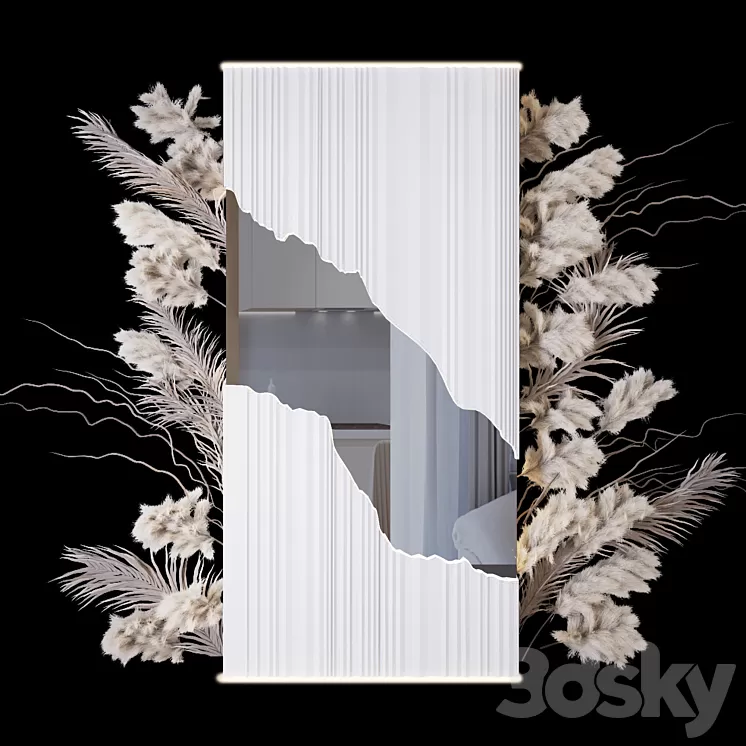 Art wall _ dried flowers 3D Model Art wall _ dried flowers 3D Model