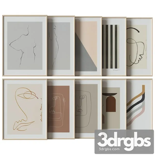 Art work set 12 3D Model Download Art work set 12 3D Model Download