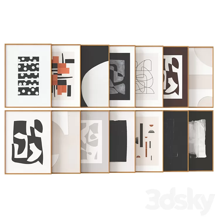 art work set_04 3D Model