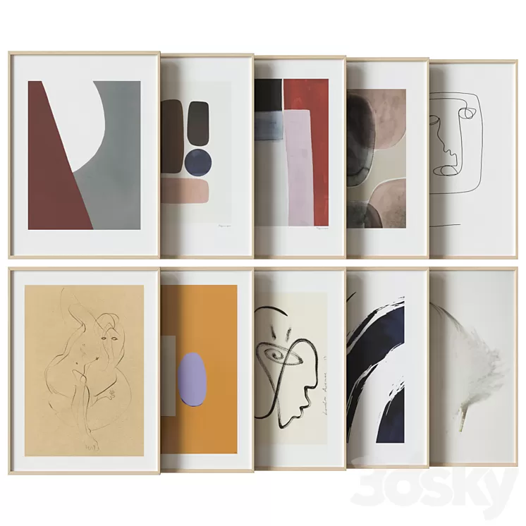 art work set_21 3D Model