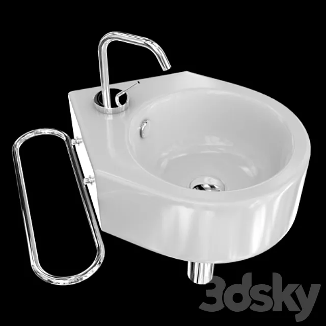 Artceram Modula Mini washbasin 3DModel Artceram Modula Mini washbasin 3DModel