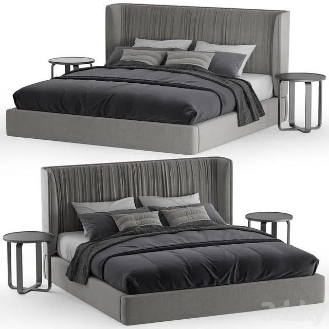 Arte Brotto PRINCIPE Bed 3D Model Arte Brotto PRINCIPE Bed 3D Model