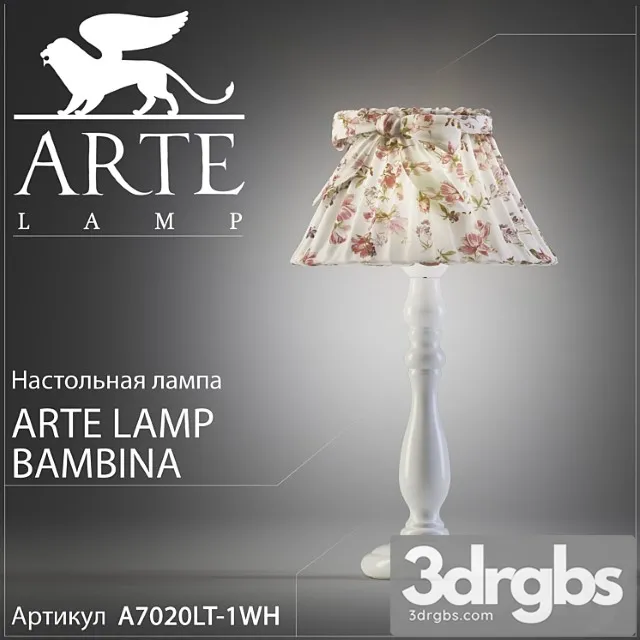 arte lamp bambina a7020lt-1wh 3D Model Download