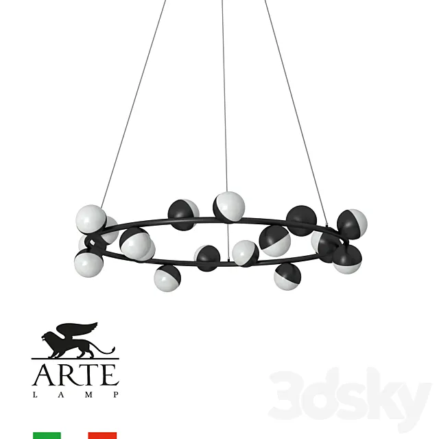 ARTE Lamp DEXTER A3619SP-18BK OM 3D Model ARTE Lamp DEXTER A3619SP-18BK OM 3D Model
