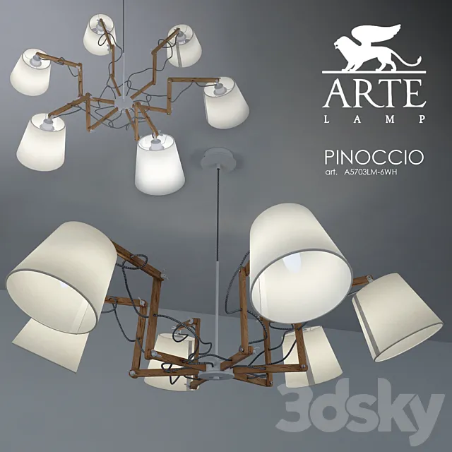 ARTE Lamp PINOCCIO 3D Model ARTE Lamp PINOCCIO 3D Model