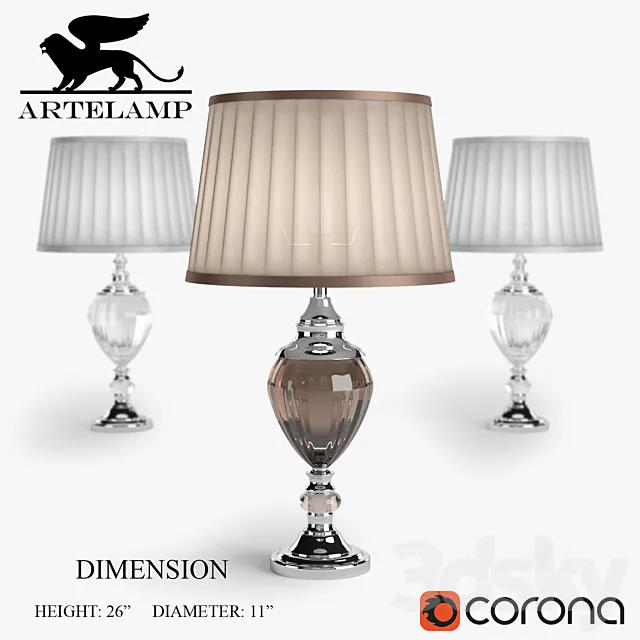 Arte lamps 3D Model Arte lamps 3D Model