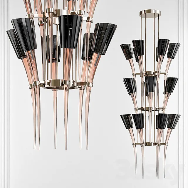 Arte Veneziana TUSK CHANDELIER 3D Model