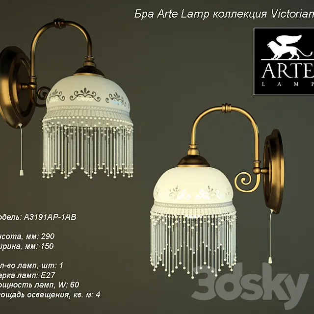 Arte Victoriana A3191AP-1AB 3D Model Arte Victoriana A3191AP-1AB 3D Model