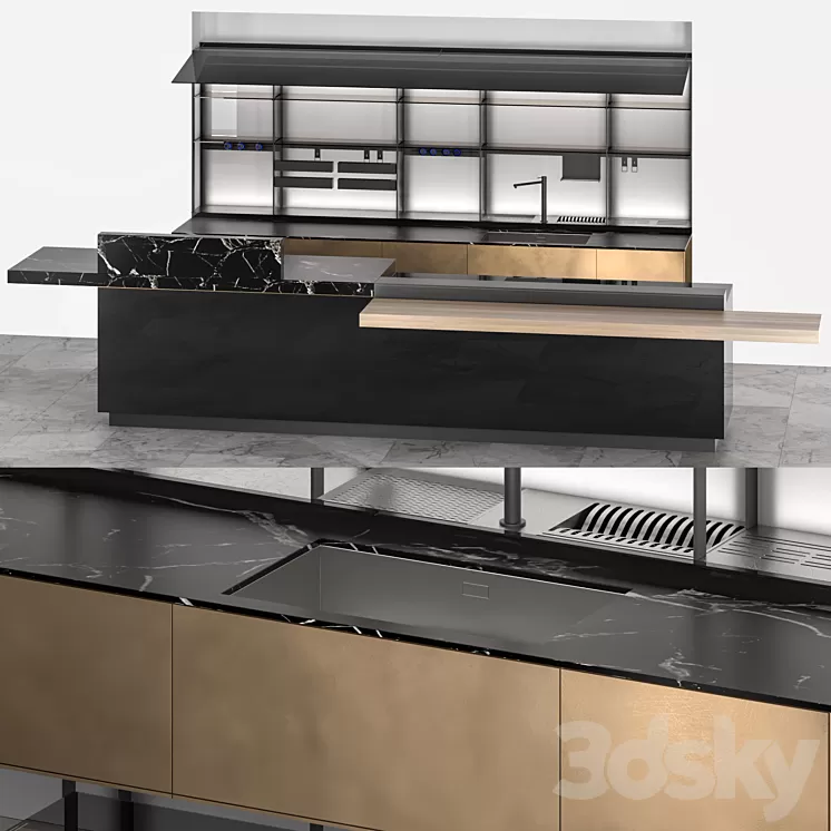 Artematica distressed brass 3D Model Artematica distressed brass 3D Model