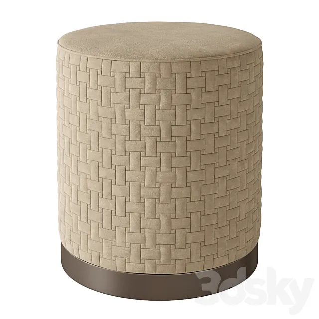 Artemest LA Parigina Pouf Tribeca Collection by Marco and Gulio Mantellassi 3DModel Artemest LA Parigina Pouf Tribeca Collection by Marco and Gulio Mantellassi 3DModel