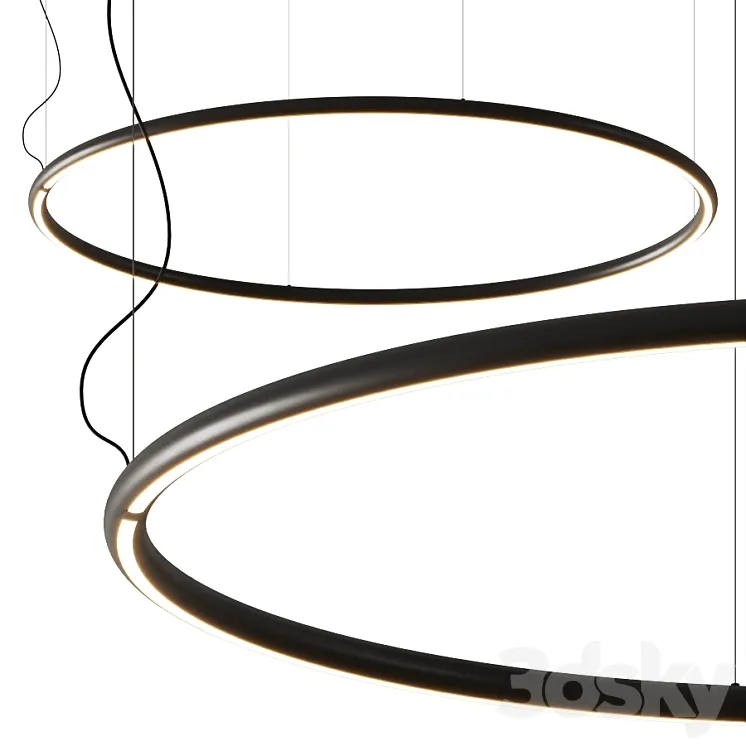 Artemide Alphabet Pendant Lamp 3D Model Free Download