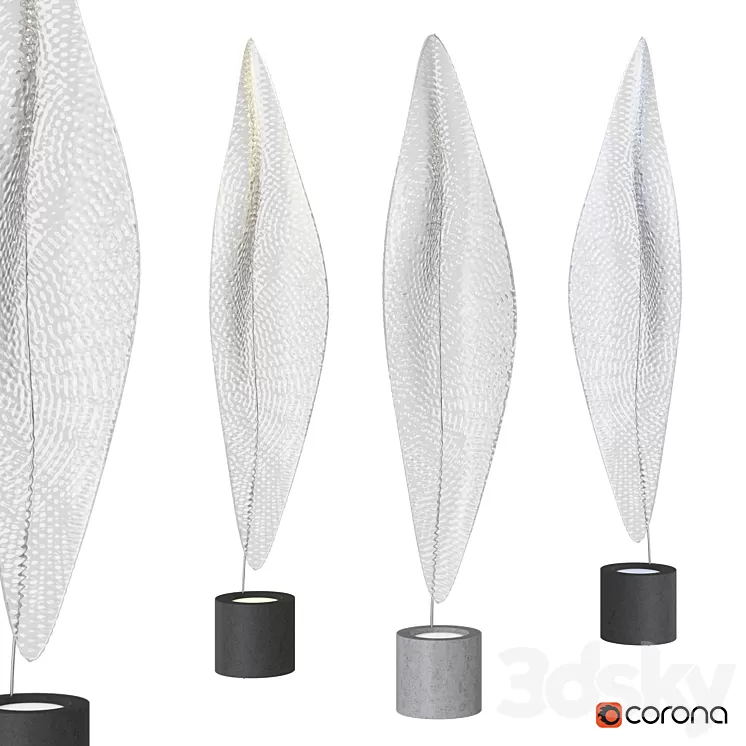 Artemide Cosmic Leaf | Floor lamp 3D Model Free Download Artemide Cosmic Leaf | Floor lamp 3D Model Free Download