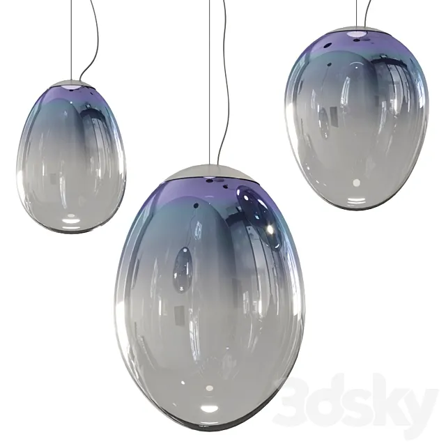 Artemide Stellar Nebula Pendant Lamps 3D Model