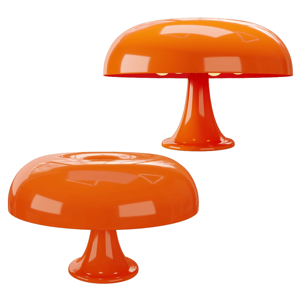 Artemide – Table lamp Nesso Orange 3D Model Artemide – Table lamp Nesso Orange 3D Model