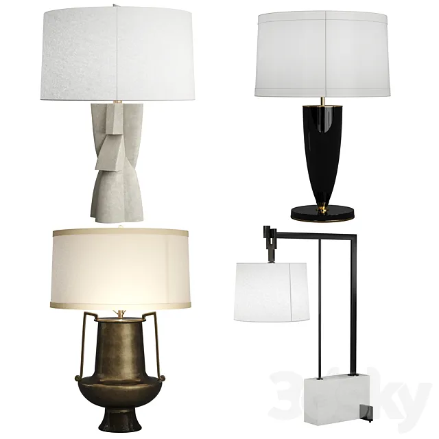 Arteriors 4 table lamps 3DModel Arteriors 4 table lamps 3DModel