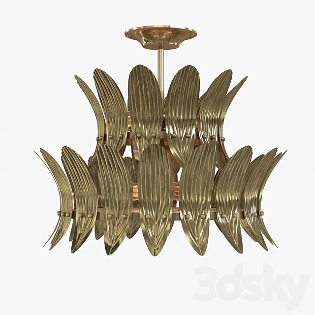 arteriors Analise Two Tier Chandelier 3D model 3D Model