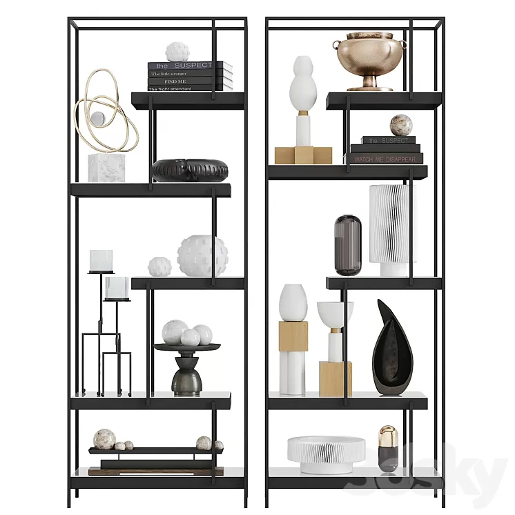 Arteriors and Global Views decor set 3D Model Arteriors and Global Views decor set 3D Model