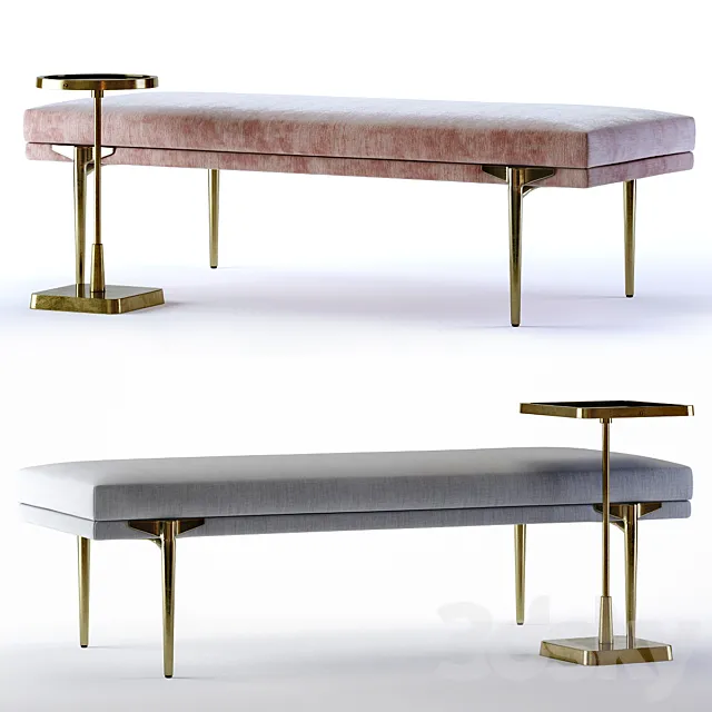 Arteriors Andrea Benches and Kaela Tables 3DModel Arteriors Andrea Benches and Kaela Tables 3DModel