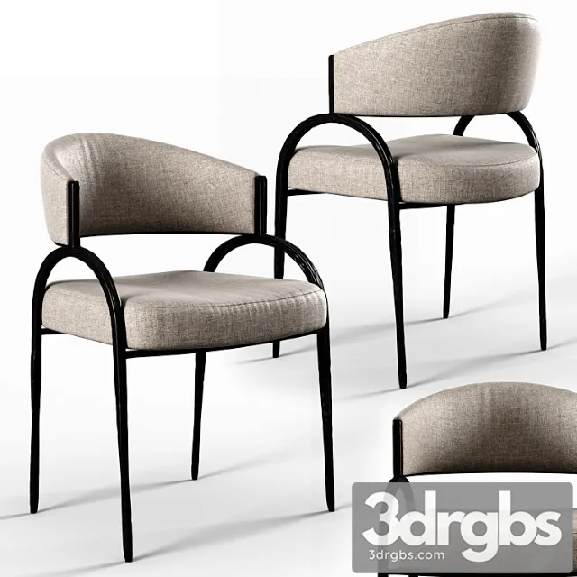 Arteriors bahati chair 2 3D Model Download
