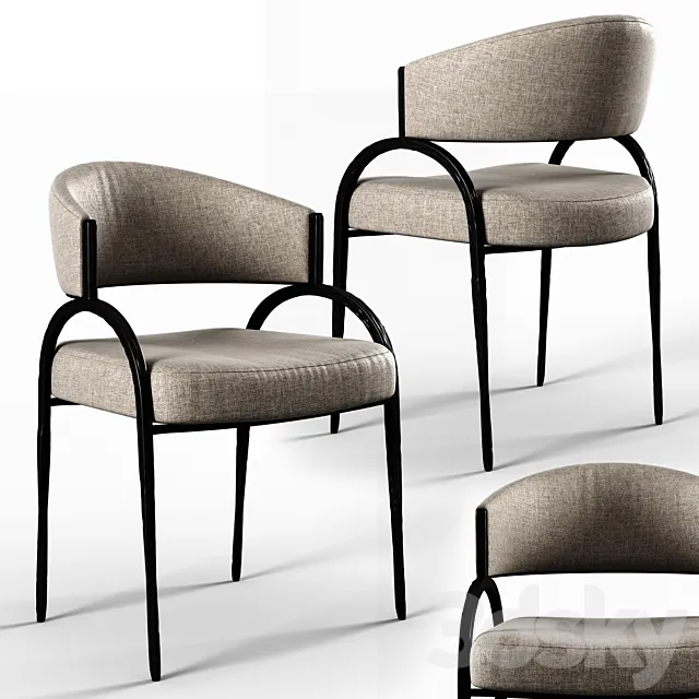 Arteriors bahati chair 3D Model Arteriors bahati chair 3D Model