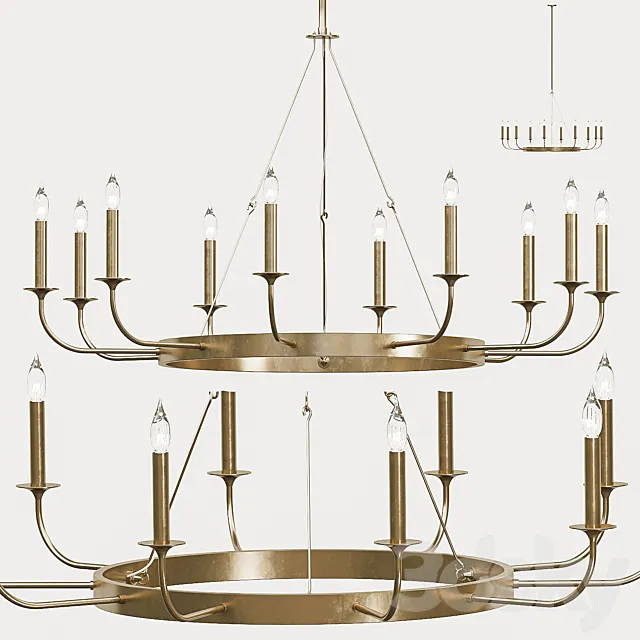 Arteriors berlin chandelier 3D Model Arteriors berlin chandelier 3D Model