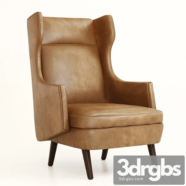 Arteriors budelli wing chair 3D Model Download Arteriors budelli wing chair 3D Model Download
