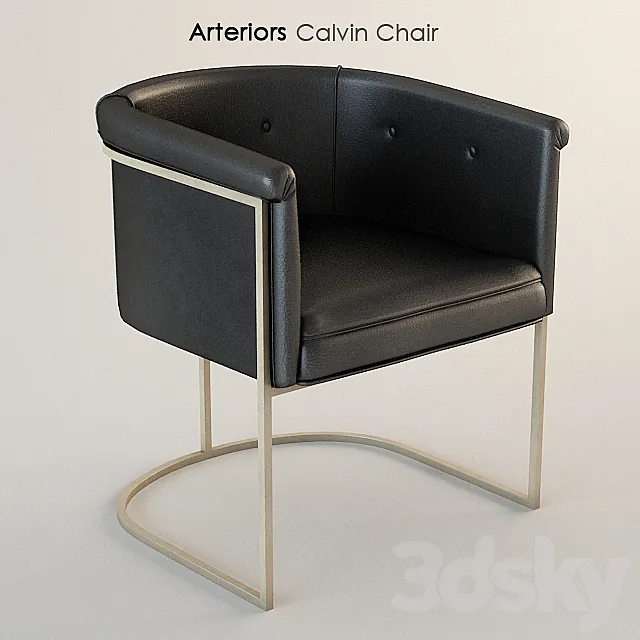 Arteriors Calvin Chair 3D Model Arteriors Calvin Chair 3D Model