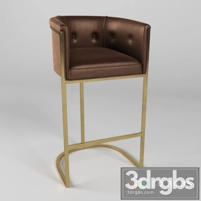 Arteriors Calvin Stool 3D Model Download