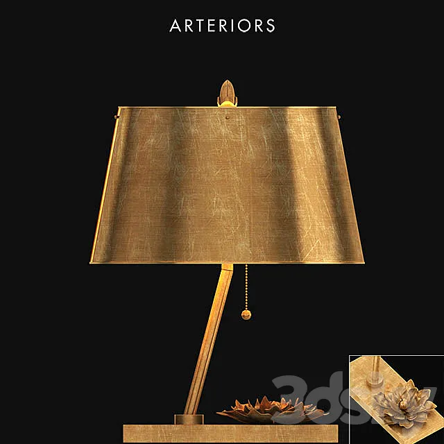Arteriors Corsage lamp 3D Model Arteriors Corsage lamp 3D Model