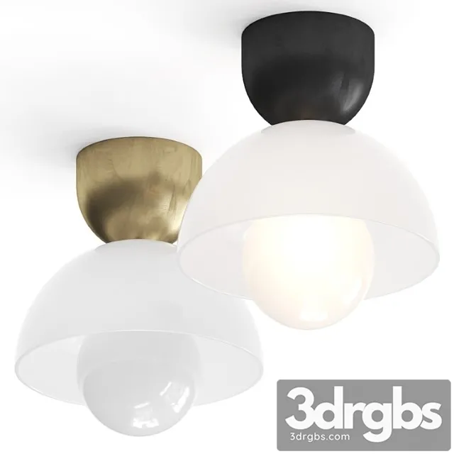Arteriors Donley Flush Mount Ceiling Lamp 3D Model Download
