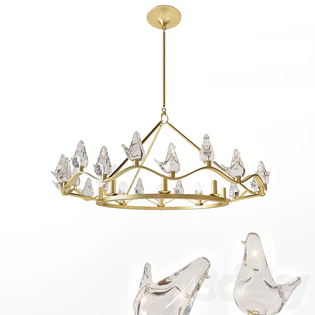 Arteriors Dove Chandelier 3D Model Arteriors Dove Chandelier 3D Model