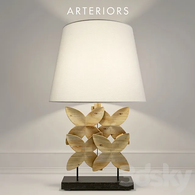 Arteriors Ella Lamp 3D Model Arteriors Ella Lamp 3D Model