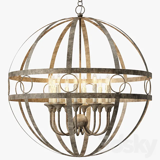 Arteriors Hollace Chandelier 3D Model