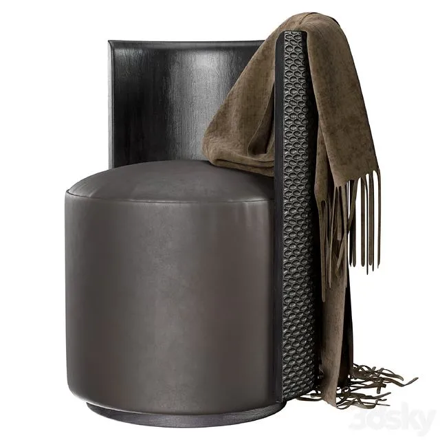 Arteriors Hoover Chair 3D Model Arteriors Hoover Chair 3D Model